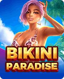 Bikini Paradise Slots game artwork on the Yono Game app